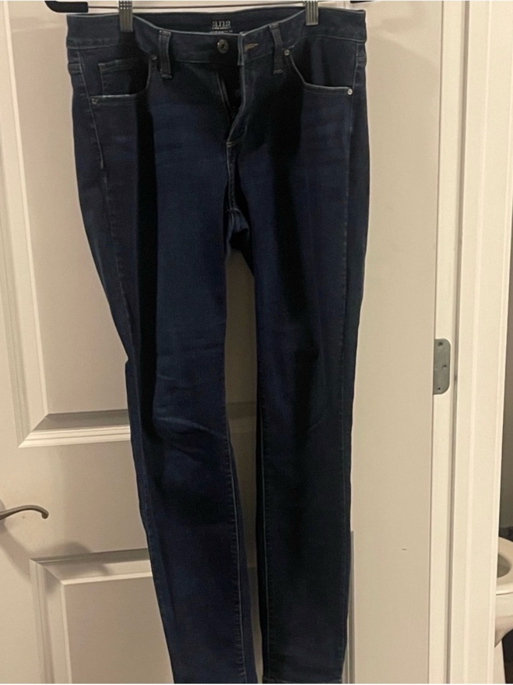 Women's Skinny Jeans Trio - Dark Blue, Medium Blue, Light Blue Distressed - Picture 3 of 11
